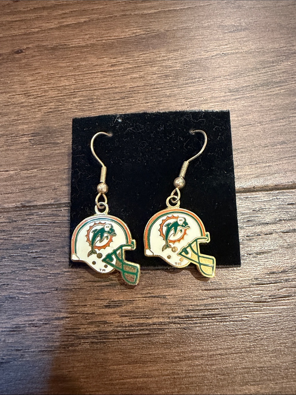 NFL Miami Dolphins Helmet Team Earrings - C15-033